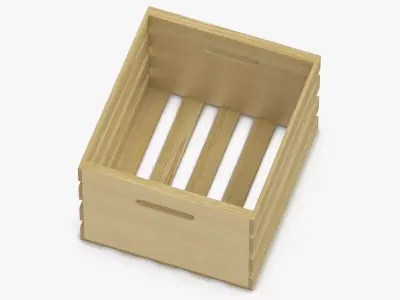 Wooden Crate 02 3D model purchase