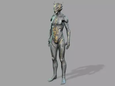 Insect Man - Rigged 3D model