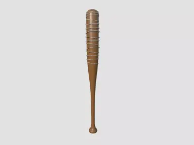 Baseball Bat Weapon 07 Flat Color - Lucille - Character Weaponry 3D model