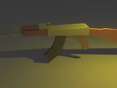 Ak-m rifle Free 3D model
