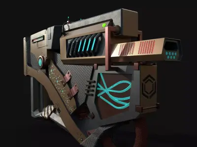 Future Gun Free 3D model