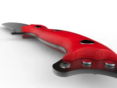 Knife Red Sun 3D model