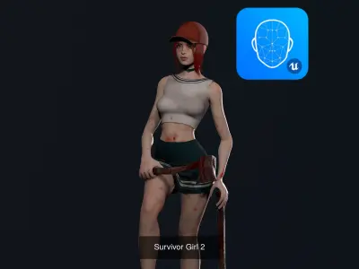 Survivor Girl Collection  3D Model Pack