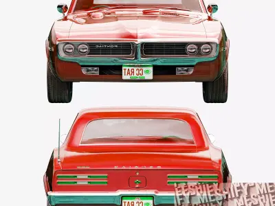 1967 Classic Muscle Car 3D model