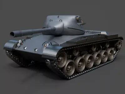 Armored Combat Vehicle - Detailed Tank Asset 3D model