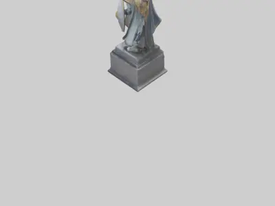 Brave General Statue model 3D model