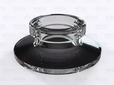 Glass finish - GME 40 03 - 13 mm - Finish for snap-in pump 3D model