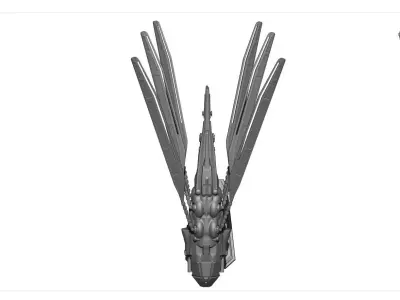 Dune 2 Harkonnen Ornithopter 3D assembly model 3D print model