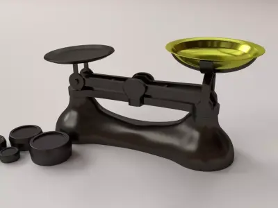 Kitchen Weighing Scale 3D model