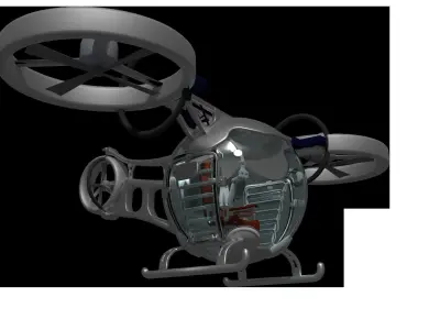 Sci-fi Drone Free low-poly 3D model buy