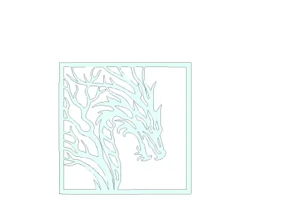 Dragon Head Wall Art Mold for Casting Stylized Fantasy Decor 3D model