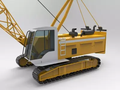 Mobile Crane  3D model