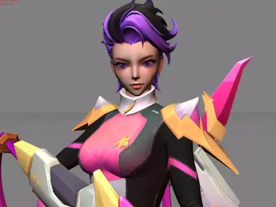 Jet Archer Kimmy Rising Nova Low-poly 3D model