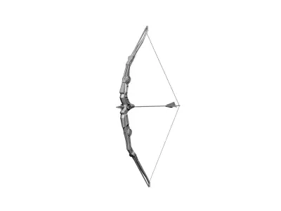 bow and arrow 3D model