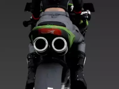 29- Motorcycle racer 2 3D model
