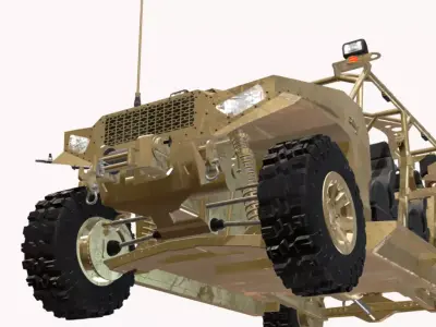 POLARIS DAGOR 4X4  Low-poly 3D model