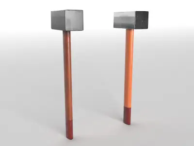 Sledgehammer Big hammer Low-poly 3D model
