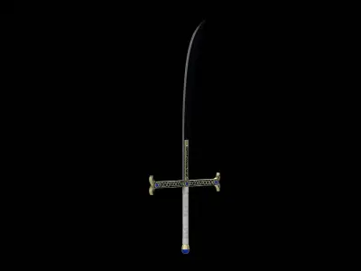 Dracule Mihawk Blade Low-poly 3D model