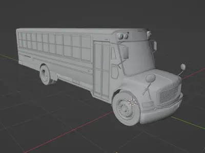 School Bus 3D model purchase