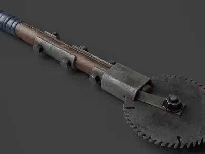 Modifiable Strike Weapon 22 Low-poly 3D model