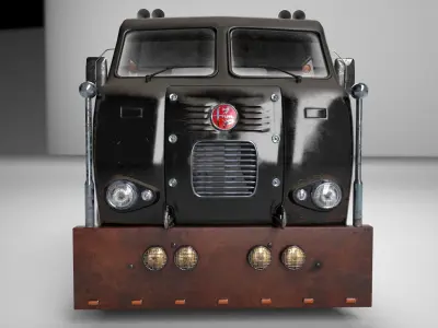 Truck Old Low-poly 3D model