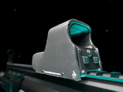 HOLO Red Dot Sight Low-poly 3D model