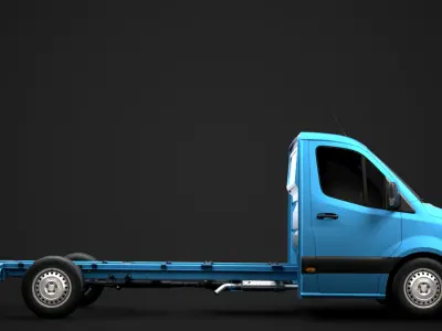 Mercedes Sprinter Chassis Single Cab L3 RWD 2020 3D model