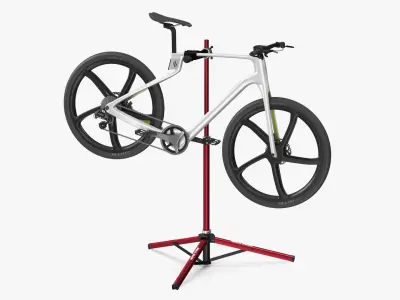 Bike on Repair Stand 3D model