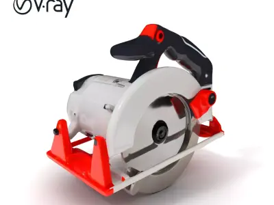 Circular Saw Model Pack for Construction and DIY Projects Low-poly 3D model