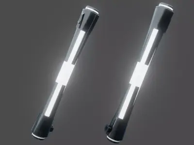 Aberrant Clone Lightsaber Low-poly 3D model