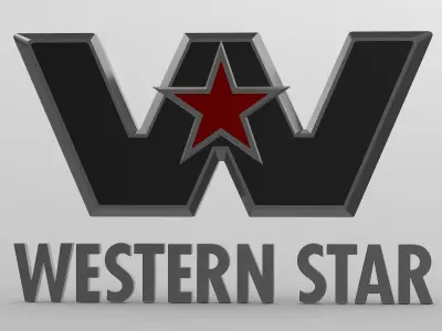 Western Star Logo 3D model by 3dlogoman