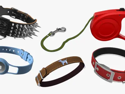 Dog Collars Collection 4 3D model