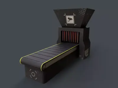 Production Line V5 Low-poly 3D model