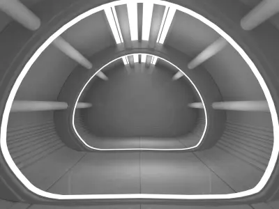 Sci Fi Corridor  Free low-poly 3D model