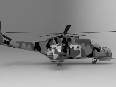 MIL 24 camouflage 3D model
