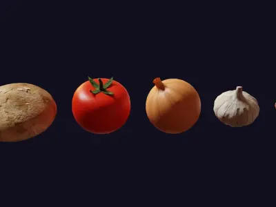 Food Ingredients 3D model