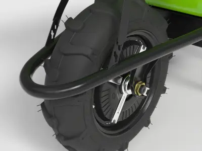 ELECTRIC WHEELBAROOW Low-poly 3D model