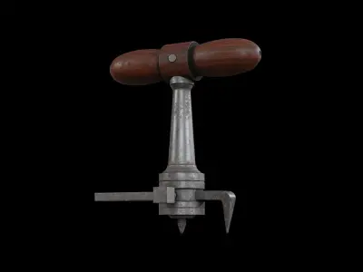 Leather Gasket cutter old Low-poly 3D model