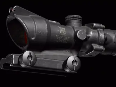 ACOG Rifle scope Low-poly 3D model purchase
