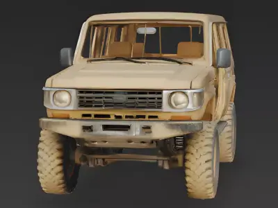 Realistic Desert Expedition SUV 3D Model 3d model Low-poly 3D model