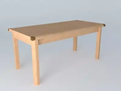 Indiana Red Pine Table 3D model