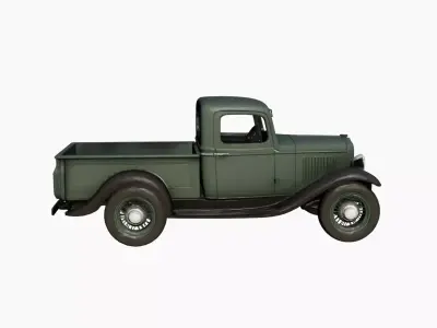 1932 Vintage Pickup Truck Model Early Classic Utility Vehicle 3D model