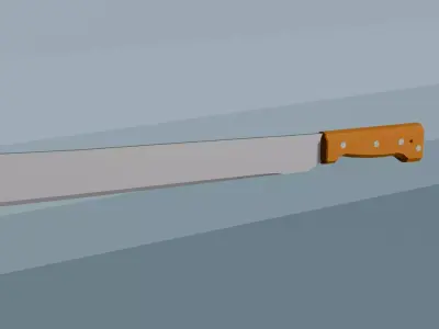 Machete  Free low-poly 3D model