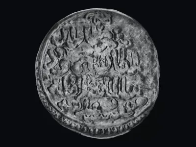 Karamanoglu Coin Low-poly 3D model