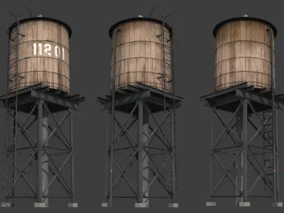 City Buildings Pack Low-poly 3D model