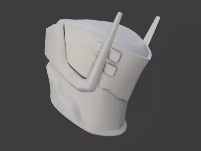 SciFi Helmet Base Mesh SCH3 3D model
