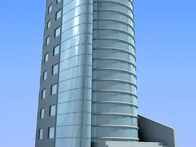 Modern Office City Building 3D model