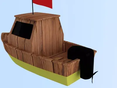 CHINA Fishing Boat 3D model