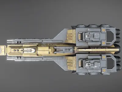 Space Force 1 Carrier Low-poly 3D model
