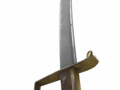sword sabre 03  3D model